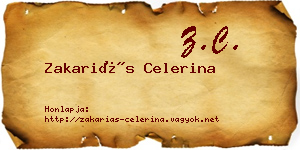 Zakariás Celerina névjegykártya